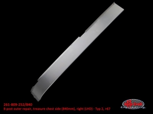 T2 -70 Pickup 840mm B Post Outer Skin - Treasure Chest Side (Autocraft) Right