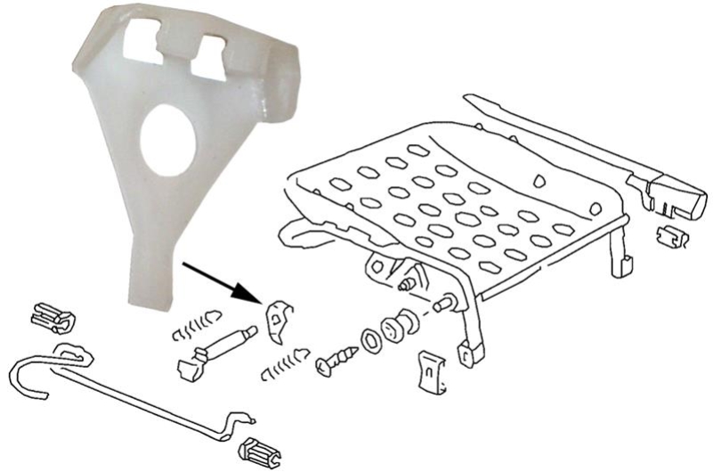 T1,T3,G1 Seat Rail Front Guide Bush - 1973-80