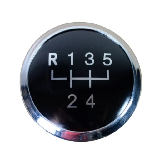 T5 Gear Knob Insert - Black + Chrome - 5 Speed Models