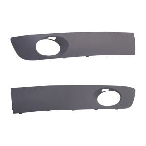 T5 Front Bumper Lower Moulding Kit - 2010-15 (With Fog Light Hole) - Graphite Textured