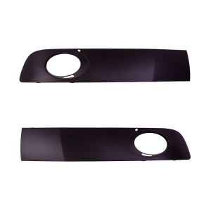 T5 Front Bumper Lower Moulding Kit - 2010-15 (With Fog Light Hole) - Black Textured