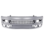 T5 Front Bumper - 2010-15 (With Fog Light Holes And Chrome Strip Provision) - Grey Primer