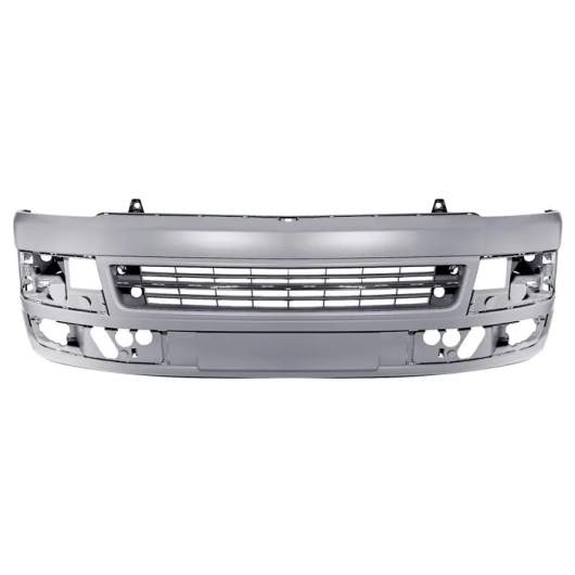 T5 Front Bumper - 2010-15 (With Fog Light Holes And Chrome Strip Provision) - Grey Primer