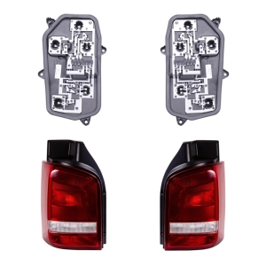 T5 Tail Light Set With Bulb Holders - 2010-15 (Caravelle With Tailgate)