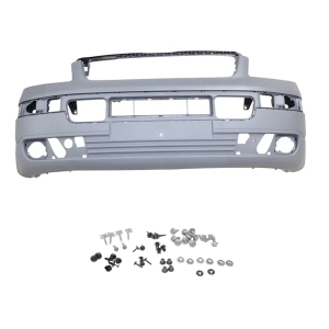 T5 Front Bumper - 2003-09 (With Fog Light Holes) - Graphite Textured - With Fitting Kit
