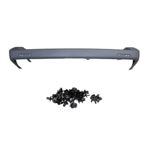 T5 Rear Bumper - 2003-12 (Without Parking Sensor Holes) - Graphite Textured - With Fitting Kit