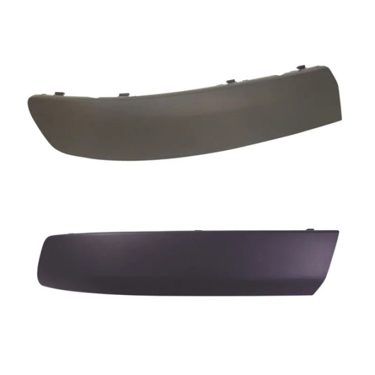 T5 Front Bumper Moulding Kit - 2003-09 (Without Parking Sensor Hole) - Graphite Textured