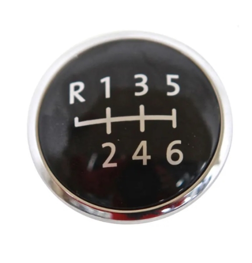 T5 Gear Knob Insert - Black + Chrome - 6 Speed Models