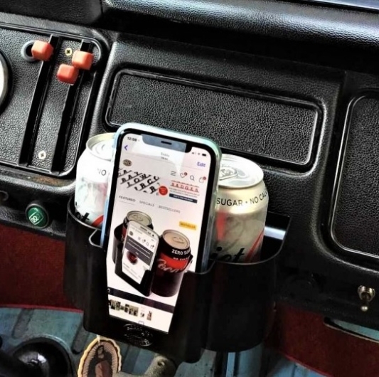 Baywindow Cup And Phone Holder Ashtray Mount
