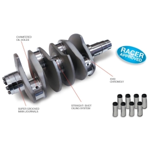 84mm SCAT Volksracer 4340 Steel Forged Crankshaft (Chevy Journal)