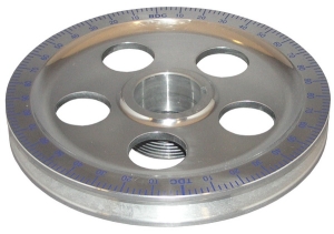Aluminium Crankshaft Pulley - Blue Timing Marks With Holes - Type 1 Engines