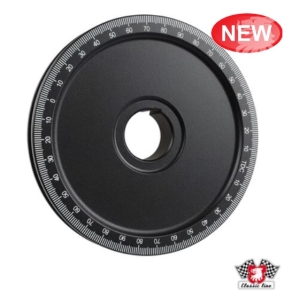 Black Aluminium Crankshaft Pulley - White Timing Marks - Type 1 Engines