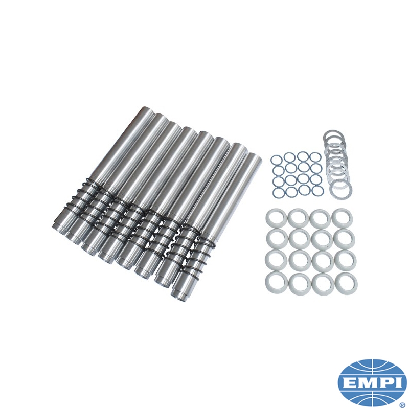 Silver JayCee Spring Loaded Pushrod Tube Set - Cool Air VW