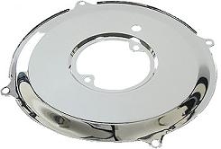 Chrome Alternator/Generator Backing Plate For VW Bug, Bus, Ghia - 12 Volt, Part AC119261