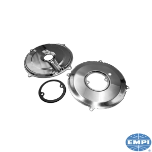 3 Piece Alternator Chrome Backing Plate Kit (Also Fits 30Amp Dynamo)