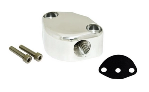 Billet Fuel Pump Block Off With Vent