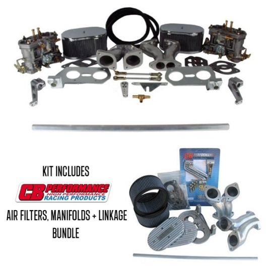 Twin 40 IDF Weber Carburettor Kit With CB Performance Linkage - Type 1 Twin Port Engines