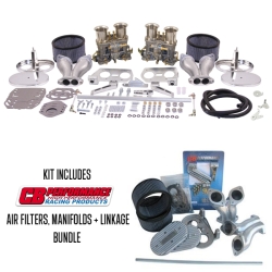 Twin 44 IDF Weber Carburettor Kit With CB Performance Linkage - Type 1 Twin Port Engines