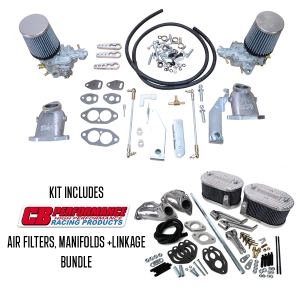 Twin 34 ICT Weber Carburettor Kit With CB Performance Linkage - Type 1 Twin Port Engines