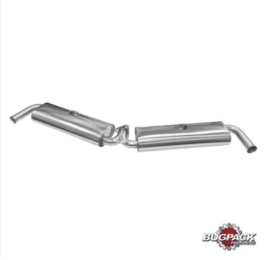 Bugpack Stainless Steel Twin Quiet Pack Muffler