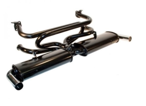 Baywindow Bus EMPI Twin Quiet Pack Exhaust System - Type 1 Engines