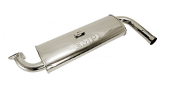 T2 68-79 EMPI Single Quiet Pack Muffler - Ceramic Coated