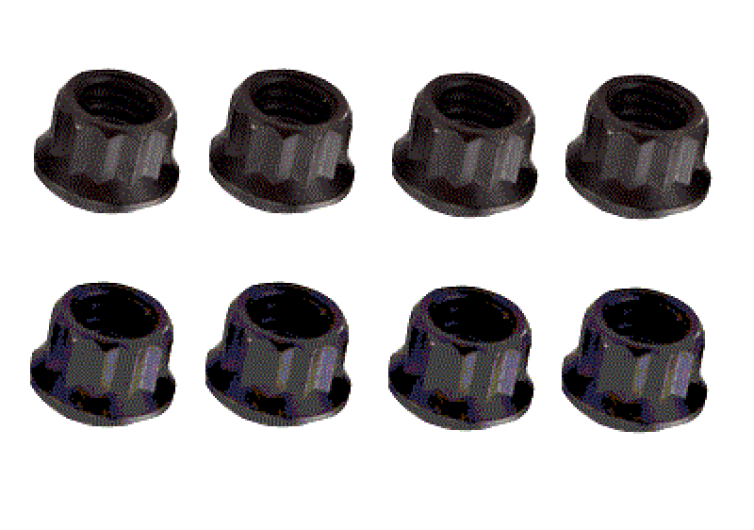 12 Point Exhaust Nut Kit - Pack Of 8