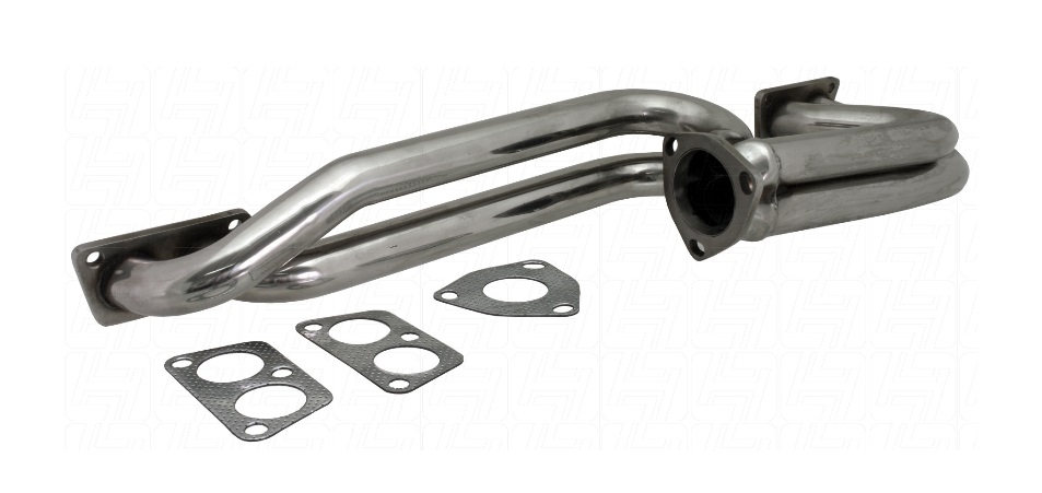Baywindow Bus Stainless Steel Exhaust Header - Type 4 Engines - Cool Air VW