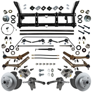 VW Beetle Complete Ball Joint Front Beam Kit With Disc Conversion - RHD - Adjustable