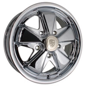 4.5 x 15 Chrome SSP Fook Alloy Wheel - 5x130 PCD