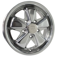 5.5 x 15 Polished SSP Fook Alloy Wheel - 5x130 PCD - Cool Air VW