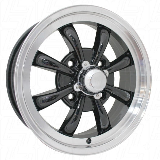 Black SSP GT 8 Spoke Alloy Wheel - 4x130 PCD