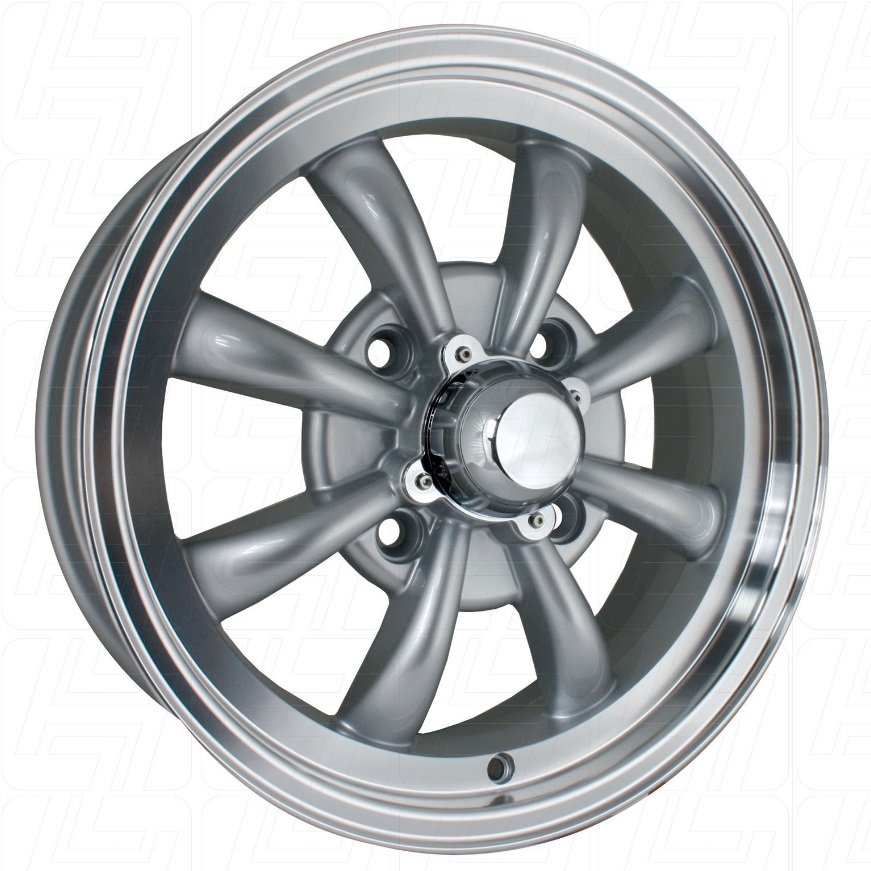 Silver SSP GT 8 Spoke Alloy Wheel - 4x130 PCD - Cool Air VW