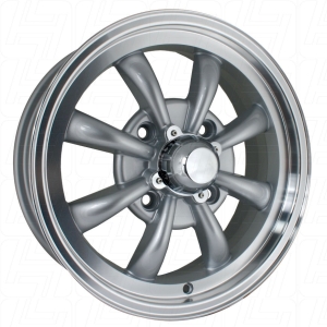 Silver SSP GT 8 Spoke Alloy Wheel - 4x130 PCD