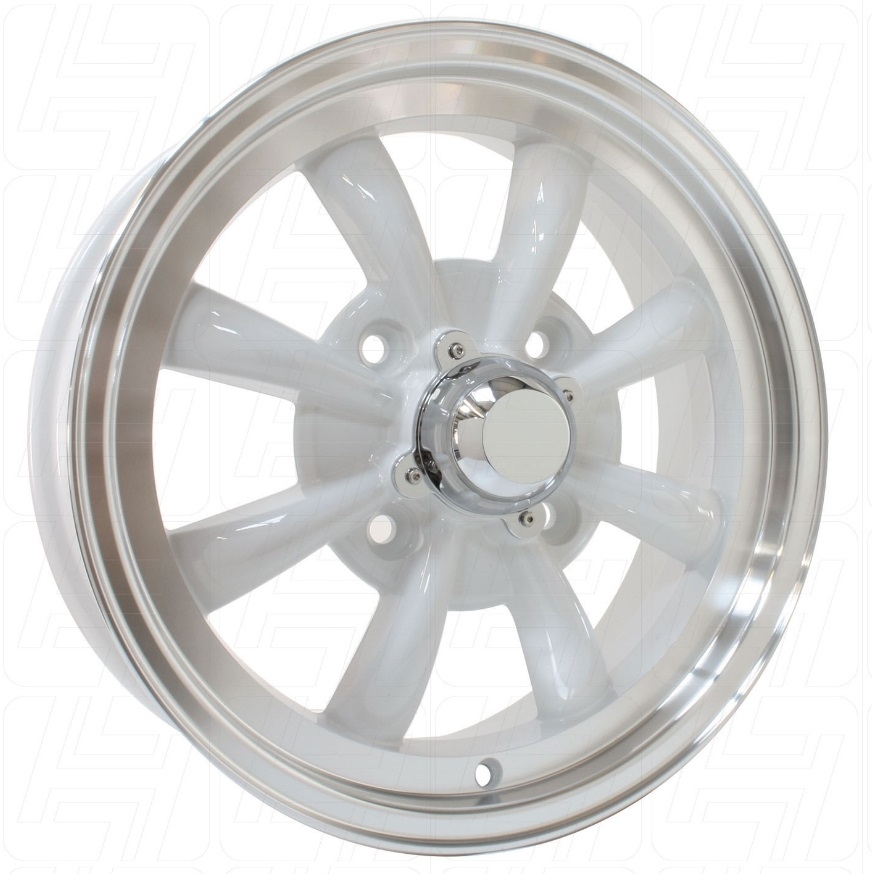 Ws8 Rims White SSP GT 8 Spoke Alloy Wheel - 4x130 PCD - Cool Air VW