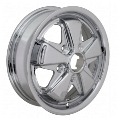 **NCA** TUV Approved 4.5 x 15 Chrome SSP Fook Alloy Wheel - 5x130 PCD