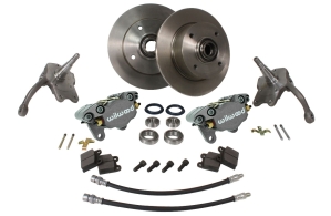 Beetle Front Disc Brake Conversion Kit - 1966-79 - With Silver Wilwood Calipers