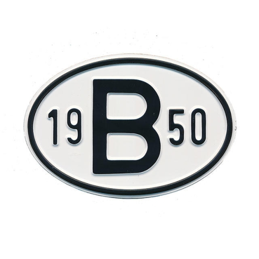 1950 B Country Plate