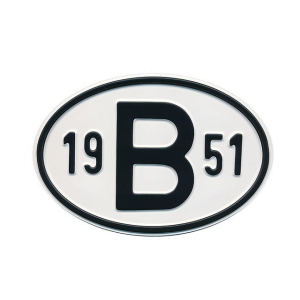 1951 B Country Plate