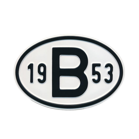 1953 B Country Plate