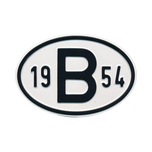 1954 B Country Plate