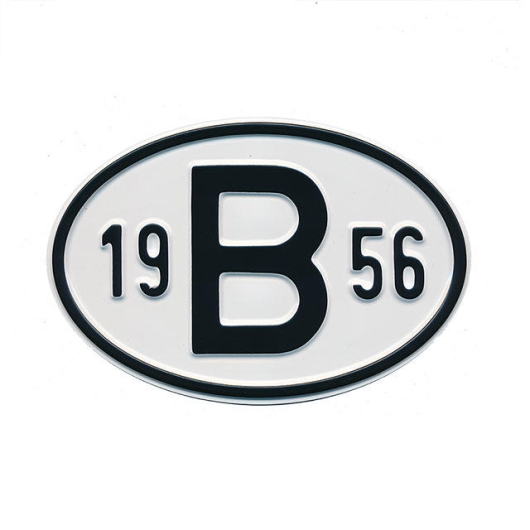 1956 B Country Plate