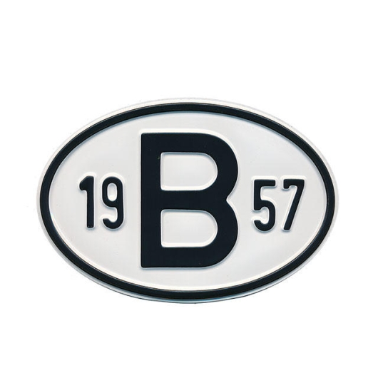 1957 B Country Plate