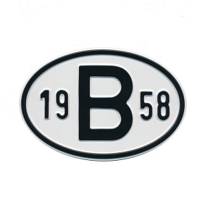 1958 B Country Plate