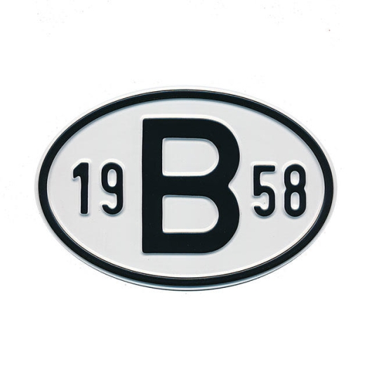 1958 B Country Plate