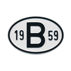 1959 B Country Plate