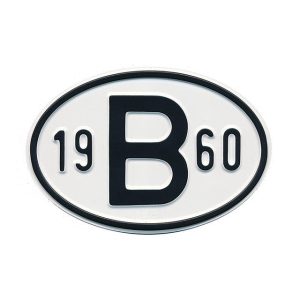1960 B Country Plate