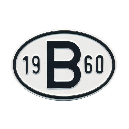 1960 B Country Plate