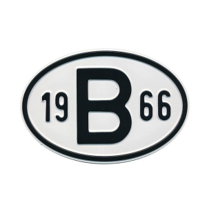 1966 B Country Plate