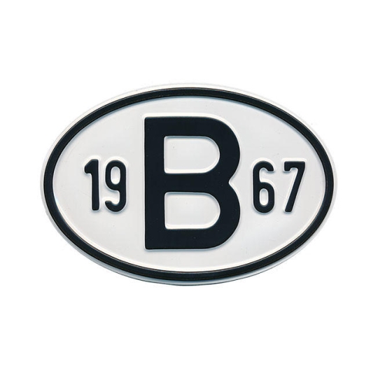 1967 B Country Plate